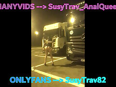 busy truck stop whore slutwalk naked caught anya vy strangers