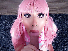 Teen sissy slut loves cum