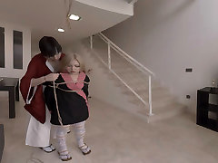 Virtual mom and brather and sister Japanese Sex: Mitsuki Arms Tied Blowjob