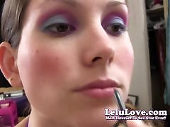 Lelu Love-Makeup Lipstick Kissing Closeups