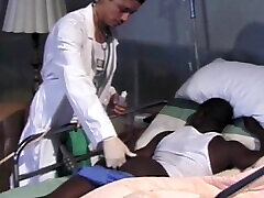 Fucked by doctor a sexy black boy with XXL cock