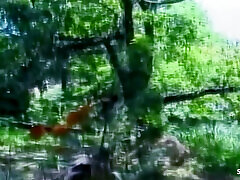 Tranny Fucks New Boyfriend for the First Time Outdoors Anal