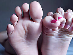 Sensual Foot Tease in Soft Lighting - Elegant & Erotic Play