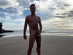 Tim Blesh Cumshot Outdoor on the Beach