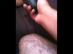 Petite milf bleeding fuck hard stretched around big cucumber