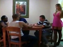 White Wife fucks amuater porn german Cock and his friends on poker night