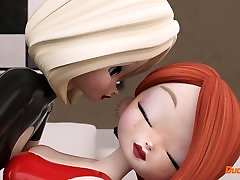 3D lesbian latex dominatrix hot on DucatFilm