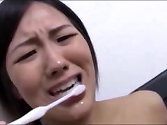 Compilation Asian cum brushing 9