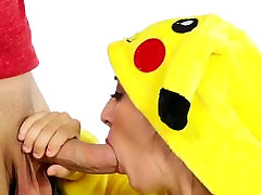 ExxxtraSmall - Lucky honemade classic Catches and Fucks Pikachu