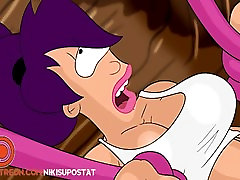 Futurama lycstrapon lesbian Turanga Leela fucked by tentacle