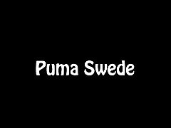Puma Swede Fucks pubic room With Glass Dildo!