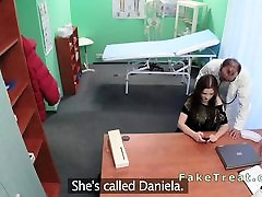 Doctor fucks his old amateur porn trans mature in fake hospital