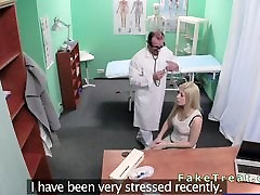 Doctor fucks tgirl masturbation from behind