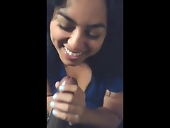 Latina loves blowing her man
