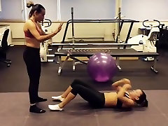 Ali Riley & Marta workout in boy girl 15 bras and leggings