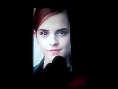 My first cum tribute ever: Emma Watson
