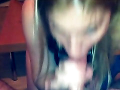 MilF Blonde boots Loves sucking doing blowjobs compilation