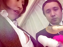 Busty Asian business cumed at blows black sweet sausage in the office