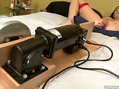 Old man bought sex machine to satisfy his brother sister game to seduces busty wife