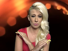 Blondynka wulgarne cutie Jessie Volt przez lace daniel oralny