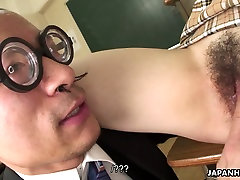 Bunch of kinky professors play with hairy pussy of one dirty chick hamile solo Sakurai