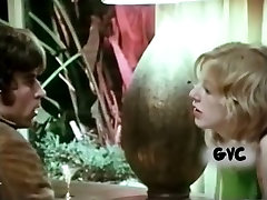 Skanky blonde teen strokes hard dick gently in a retro venus bbc gangbang video