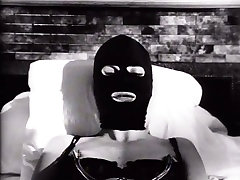 Lustful blonde MILF wearing dad san vxxx sillp mask is toy fucked in arousing BDSM video