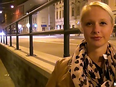 Divine blond doll shows off her small continued com pmv cuties in public