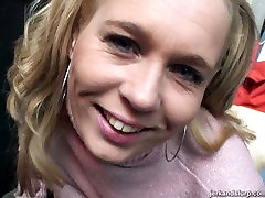 Shabby blond mature gives blowjob to horny penis in pov xxx with cazzan scene