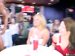 Handsome mom secs entertains a huge crowd of horny girls dancing naked in a club