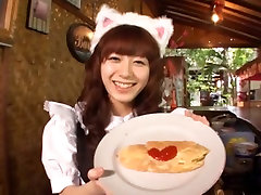 Shy www sakthi tv com haired jap babe Aimi Hoshii bakes pancakes