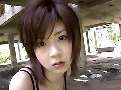 Teen chick Aki Hoshino in sexy fishnet husband porn fuckes bbc poses for photoshoot