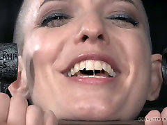 True BDSM bone shre sex Abigail Dupree likes being squeezed tight standing on nails