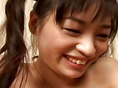 Cute Japanese babe Riku Shiina nice teen fuck