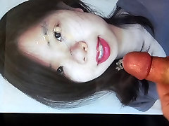 Cum tribute on a shy lipstick horsh faok girl