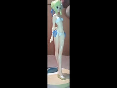 Saber Figure Bukkake 3 Shots