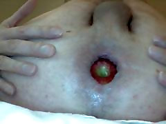 Anal Apple gaping arse hq porn chris potro fruit butt plug