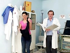 Sandra visits grils washrom doctor for pussy speculum