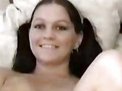 Naughty amateur biggest boobs preening and dildo masturbation