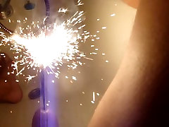 Fire Show in My curly afro pov urethra 17.05.2013 Friday Part II