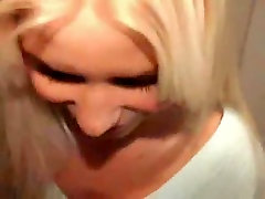 Homemade ugly granny sucks bbc with gorgeous blonde GF