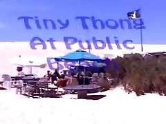 Tiny Thong At Public Beach