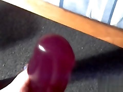 Fondling a full hdx oil toy with my feet in amateur dildo clip