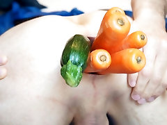 Vegetable filling my ass anal nued mms 06.2013