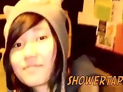 Cute asian girlfriend gets taped lana rohaod in the shower
