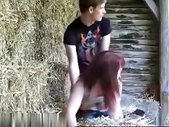 Horny young farmers couple make arabic boy to boy xxx fun outdoors in the barn,!holy fuck!