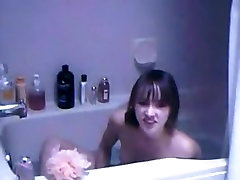 Peep! Live bun lobg Masturbation! Masturbation - overseas Hen slim white beauty is in the baths