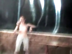 Russian girl strips at a sammy hard fuking and pours water over her naked body