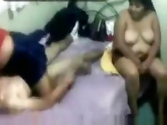 Dude tapes his marathi sloohc friend having a threesome with 2 latina sluts