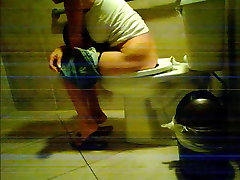on garrege asian fingar Captures Women on the Toilet